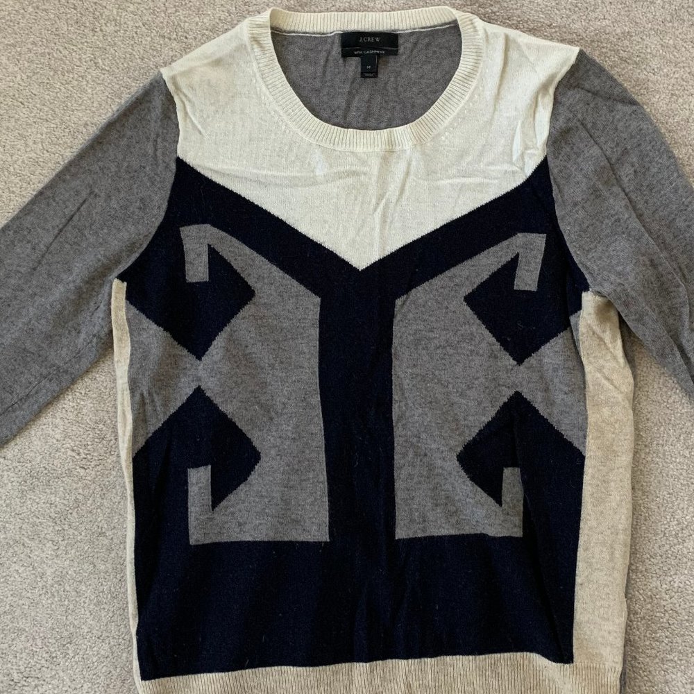 J Crew Cashmere Blend Sweater.